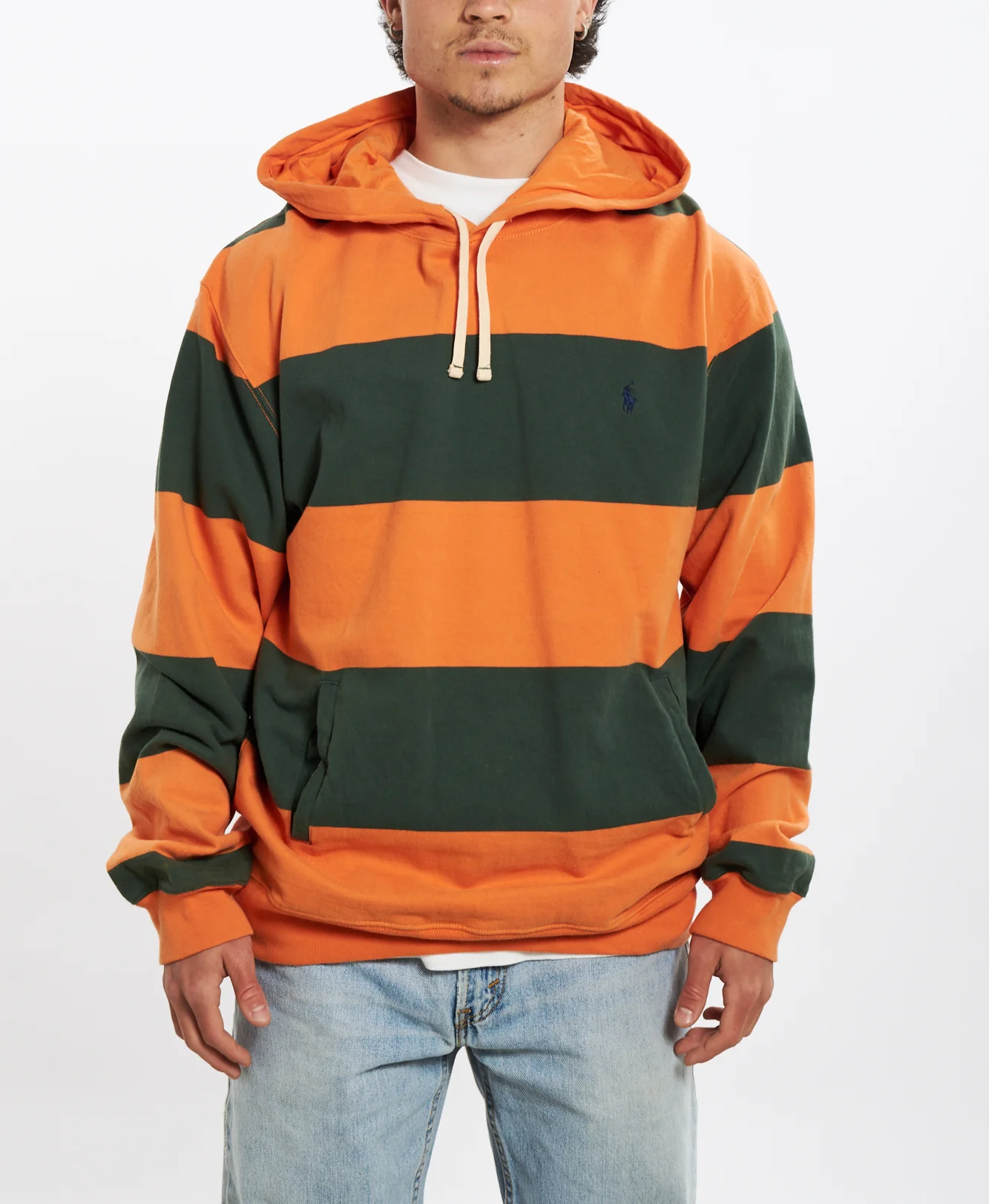 Vintage 90s Polo Ralph Lauren Hooded Sweatshirt <br>L