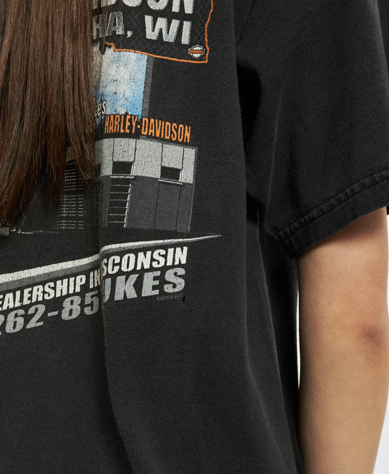 Vintage Harley Davidson 'Kenosha, Wisconsin' Tee <br>S - Image 3