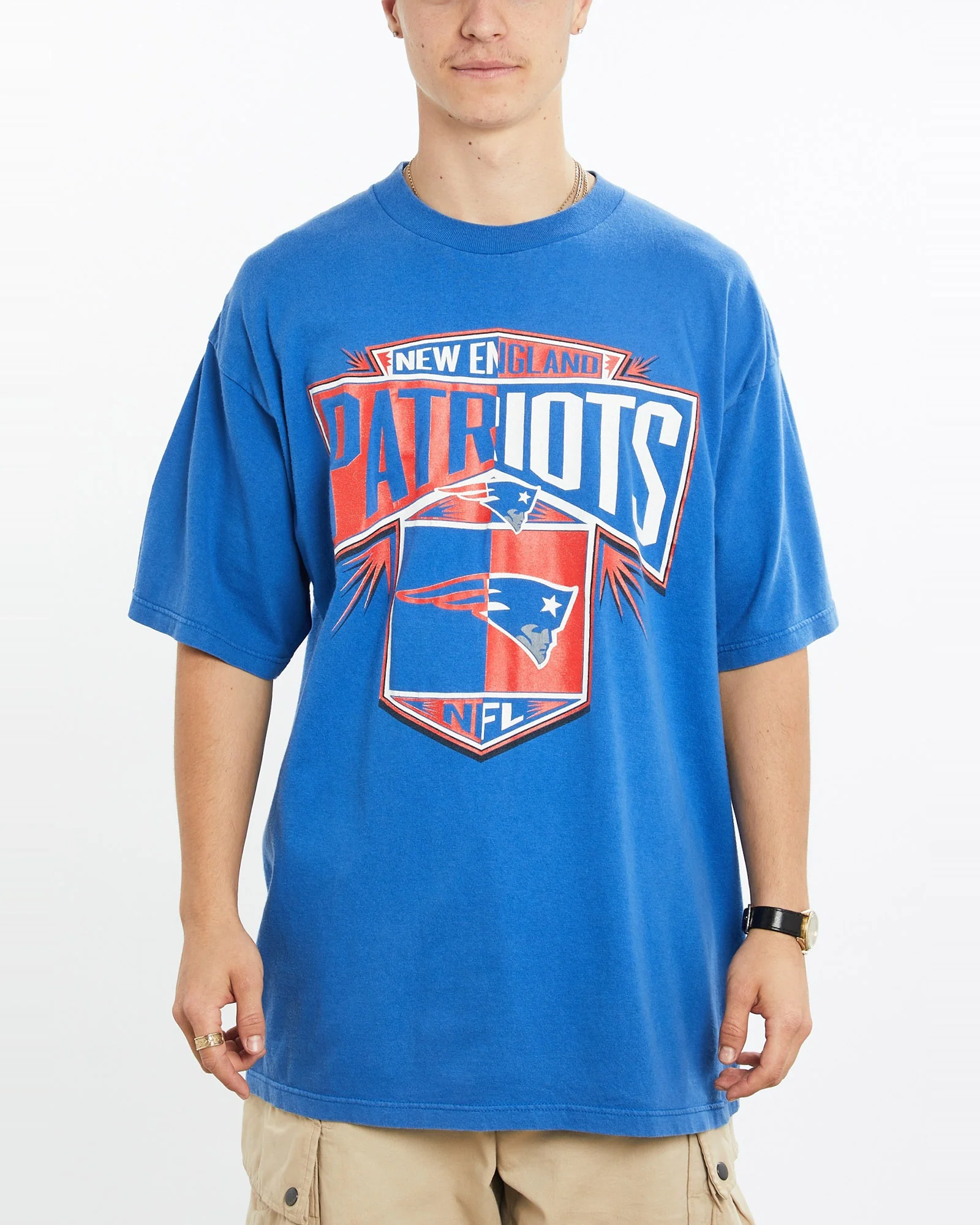 Vintage 90s NFL New England Patriots Tee <br>XL