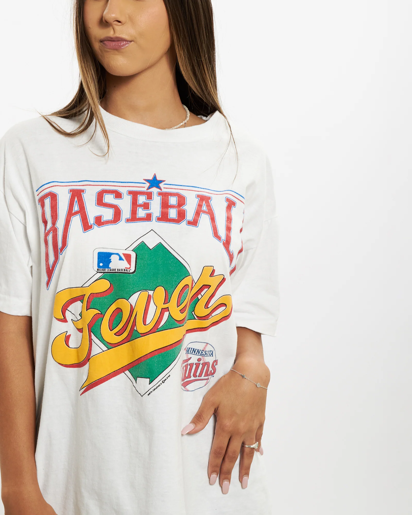 Vintage 1988 MLB Minnesota Twins Tee <br>S - Image 2