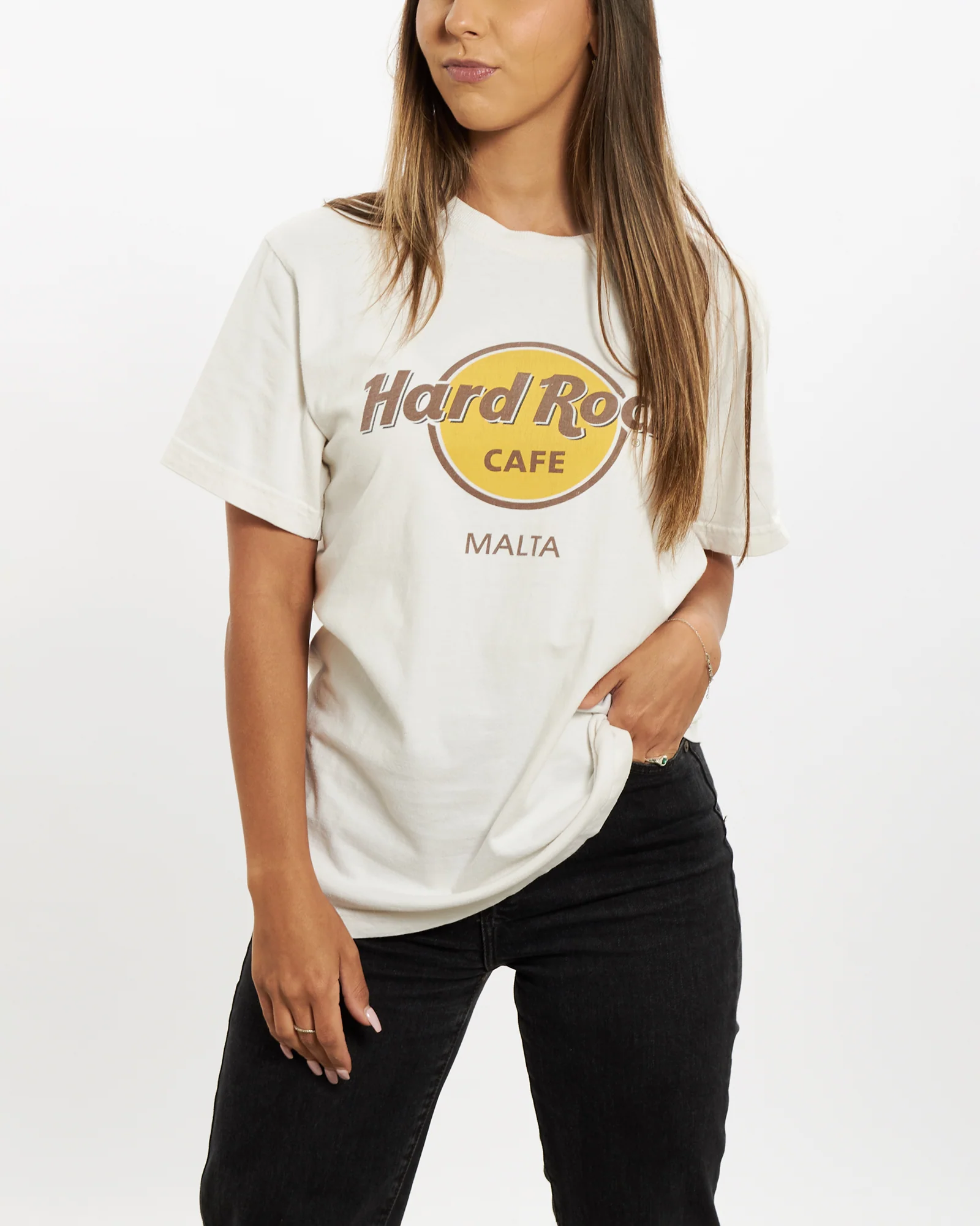 Vintage 90s Hard Rock Cafe 'Malta' Tee <br>XS