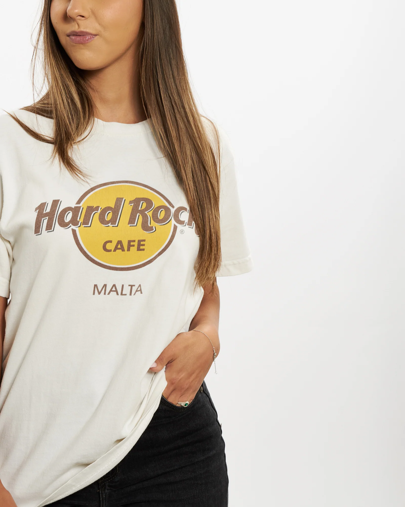Vintage 90s Hard Rock Cafe 'Malta' Tee <br>XS - Image 2