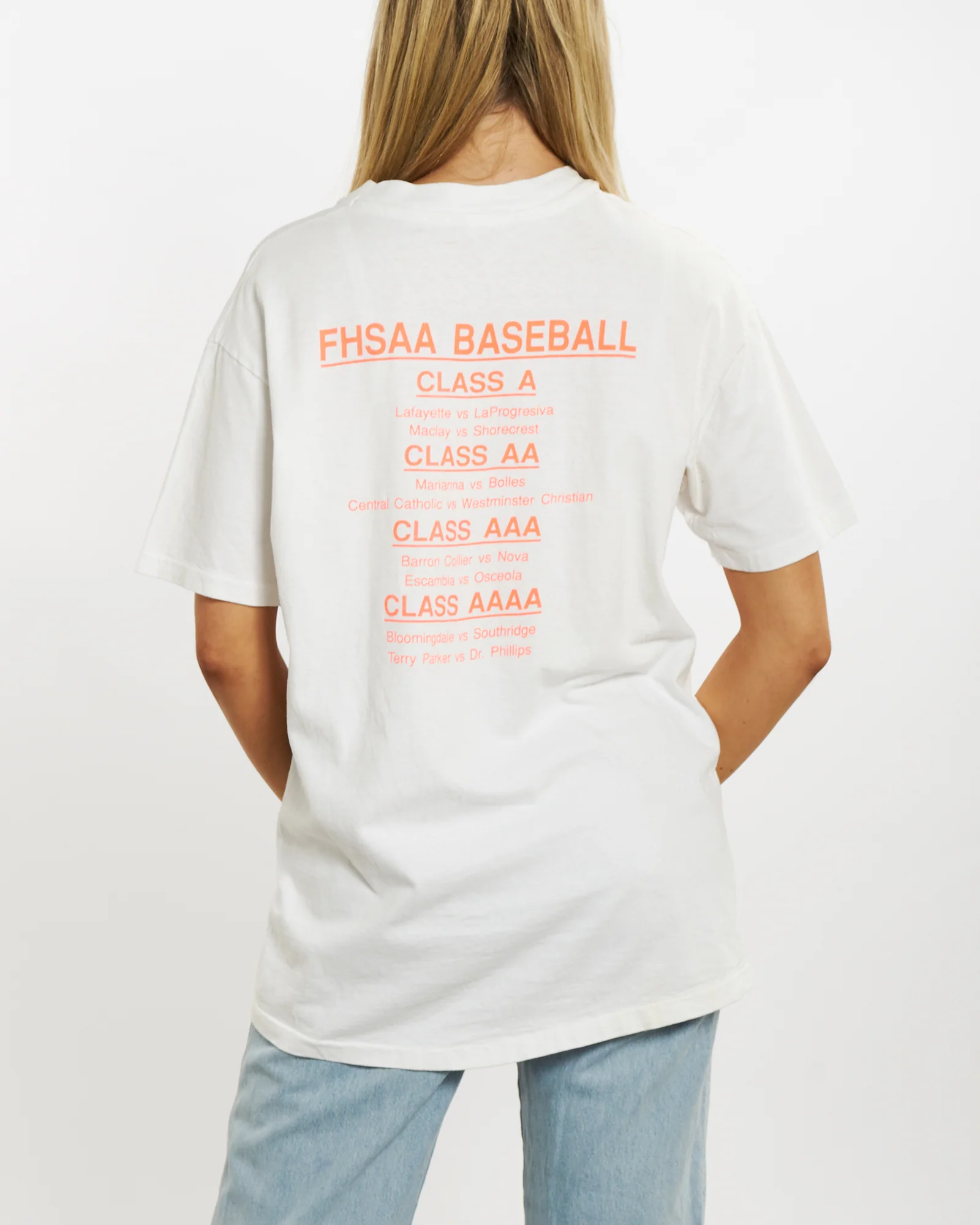 Vintage 1991 Baseball Playoffs Tee <br>M - Image 2