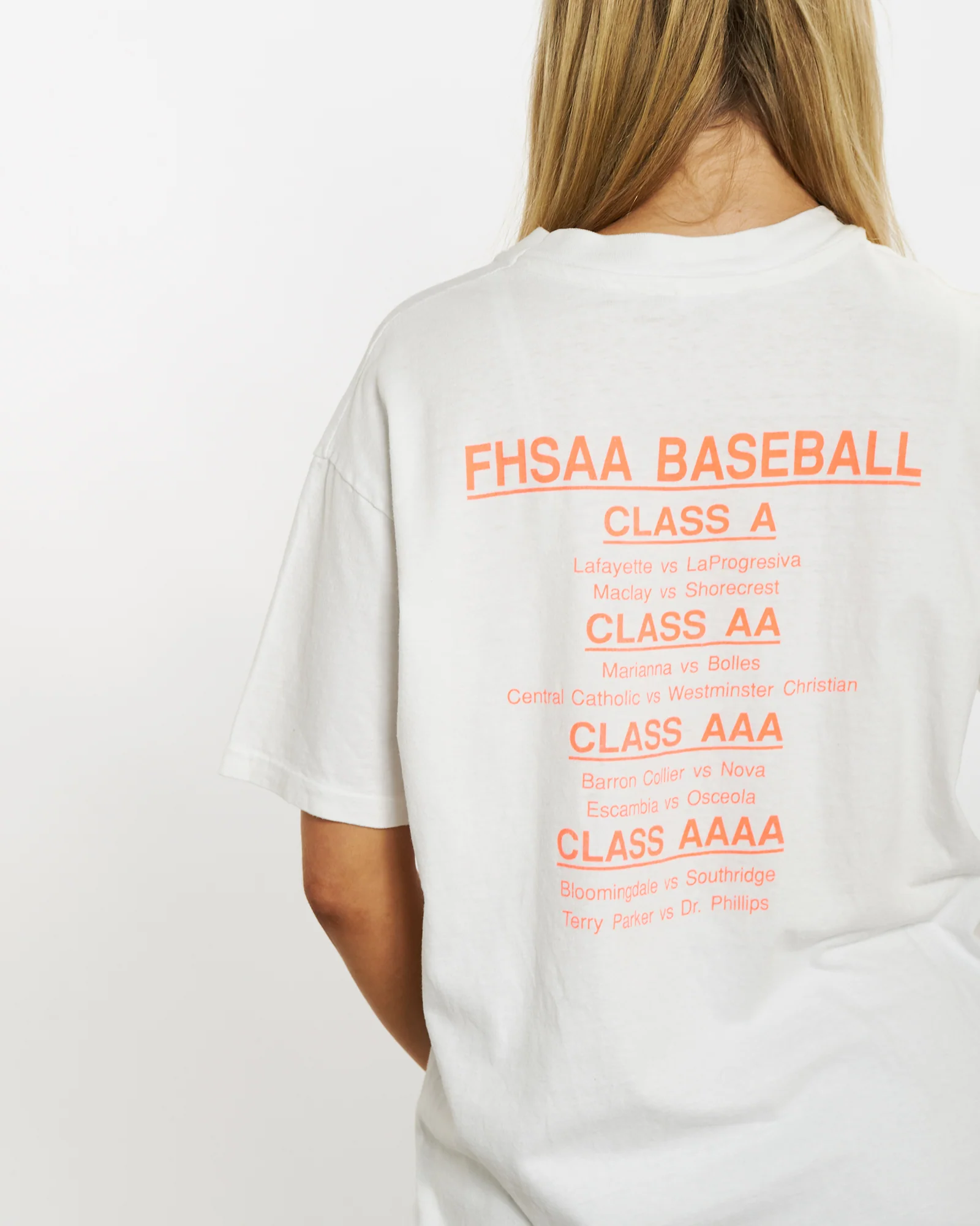 Vintage 1991 Baseball Playoffs Tee <br>M - Image 4