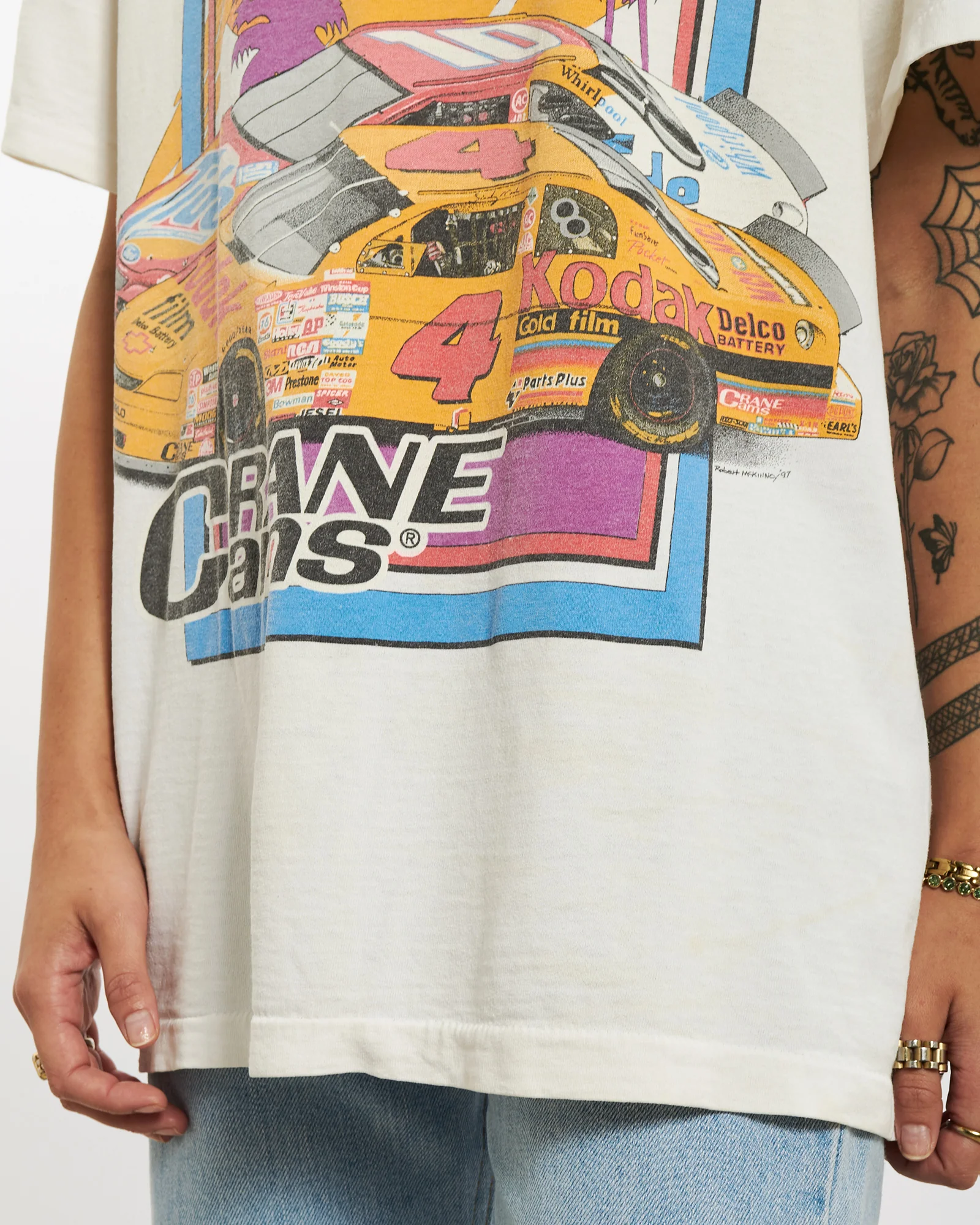 Vintage 1997 'Speedweeks' Racing Tee <br>S - Image 4