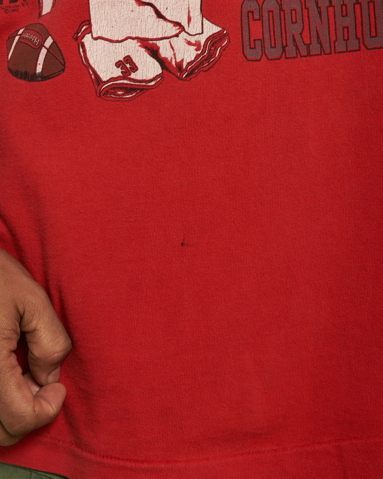 Vintage 1992 NCAA University of Nebraska Huskers Tee <br>L - Image 5