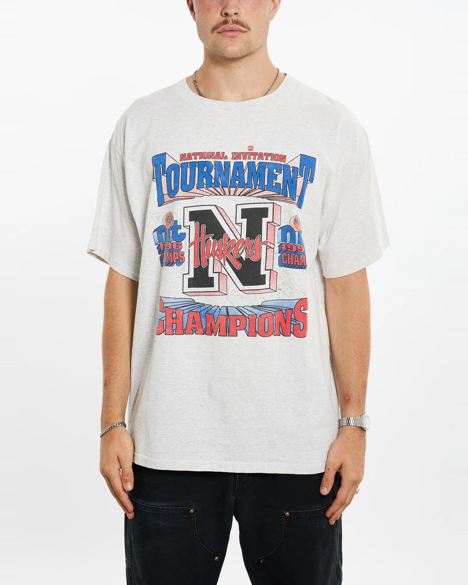 Vintage 1996 NCAA University of Nebraska Huskers Tee <br>XL