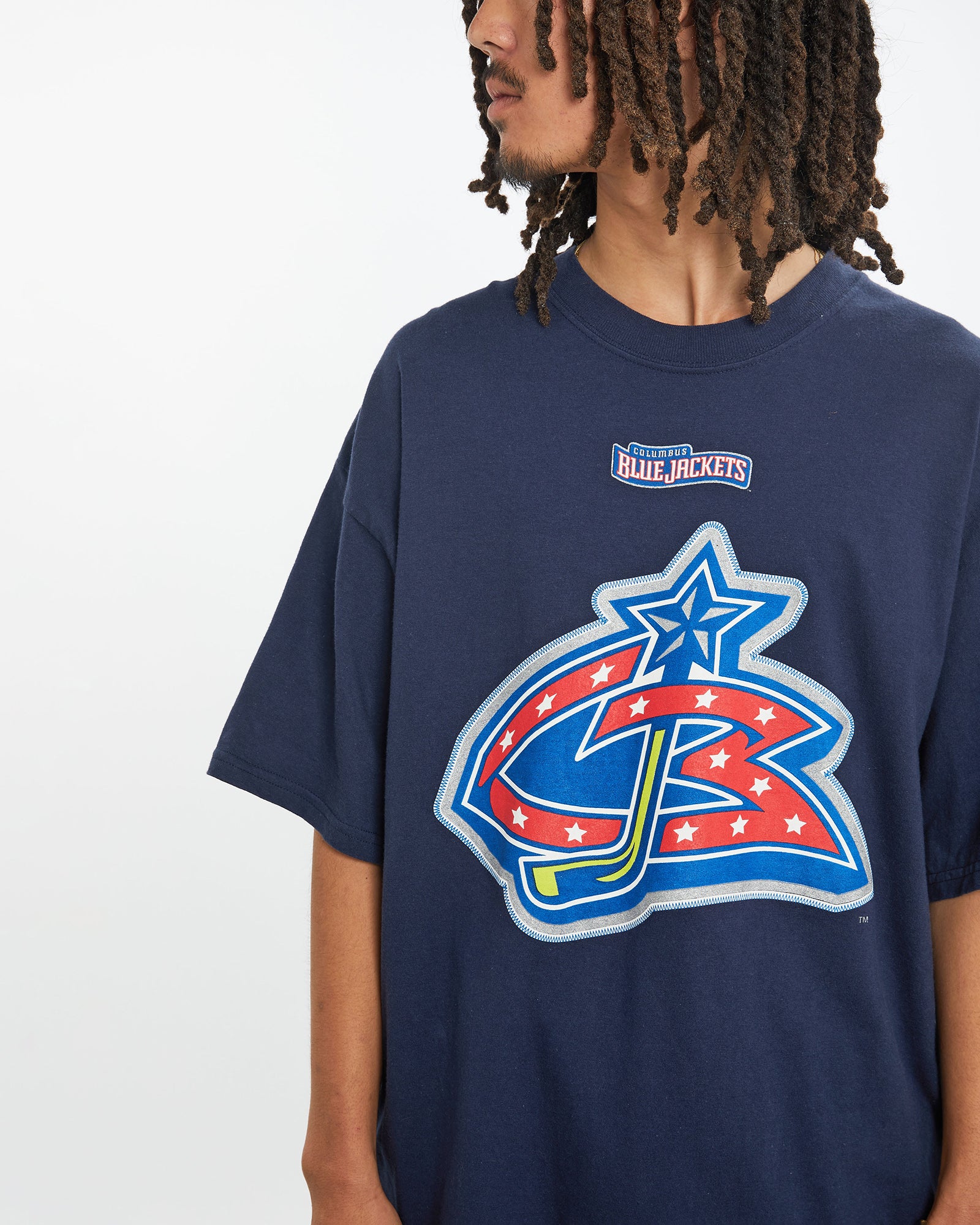 Vintage NHL Columbus Blue Jackets Tee <br>XL - Image 3