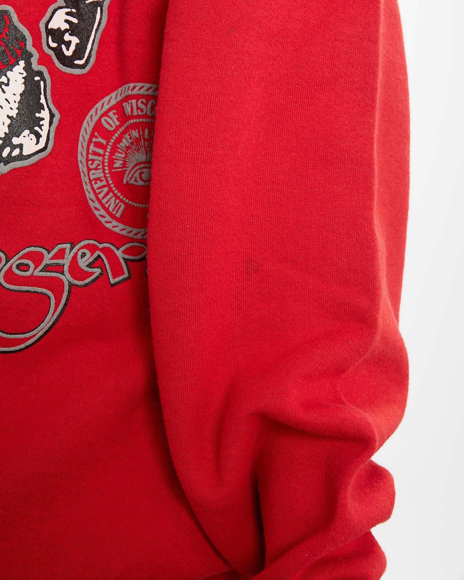 Vintage 90s NCAA Wisconsin Badgers Sweatshirt <br>L - Image 4