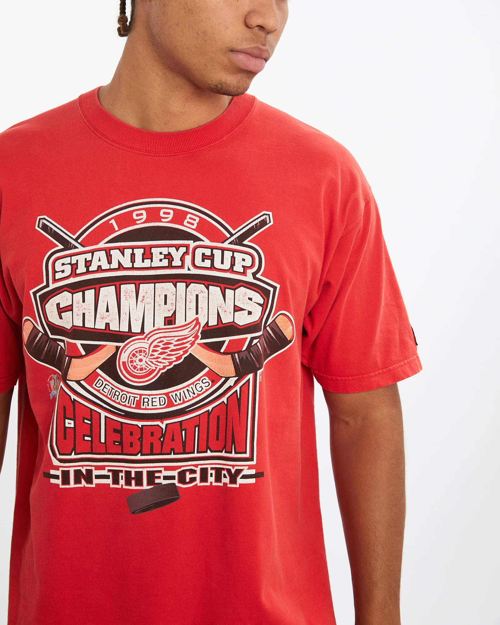 Vintage 1998 NHL Detroit Red Wings Tee <br>XL - Image 3