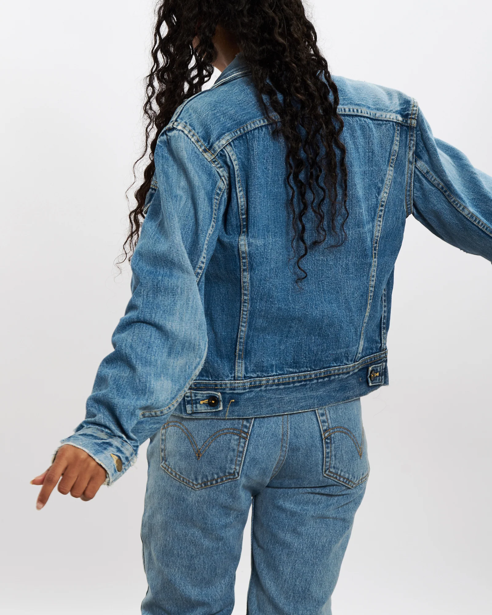 Vintage 80s Lee Denim Jacket <br>XXS - Image 3
