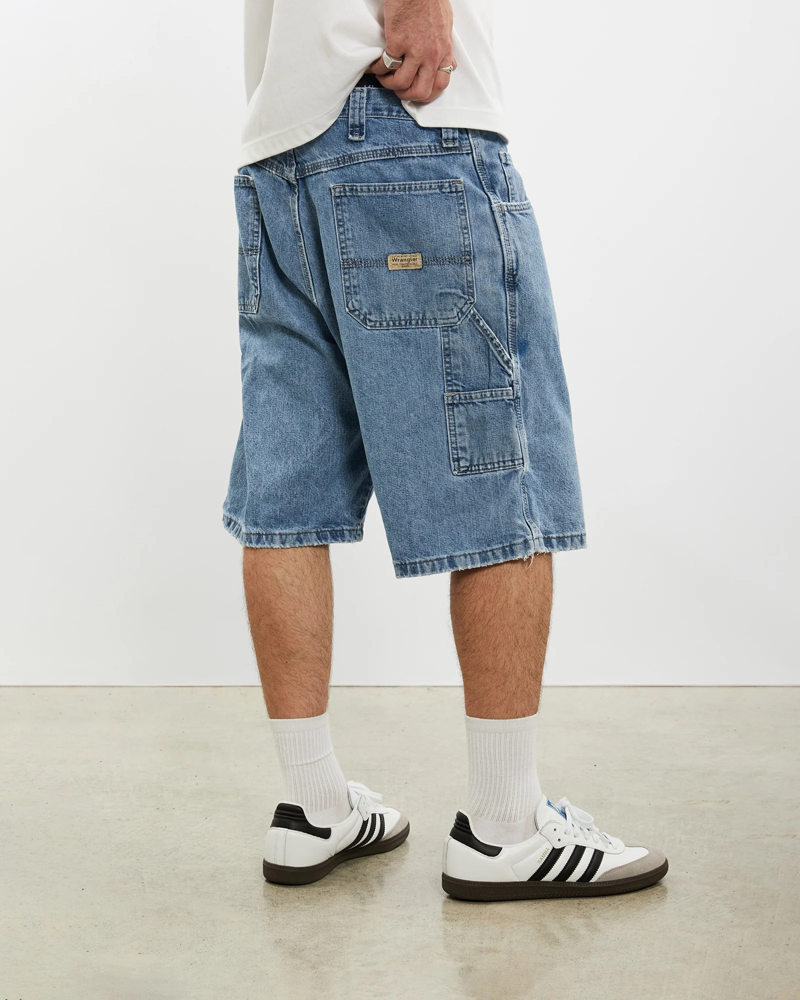 Vintage Wrangler Denim Carpenter Shorts <br>34" - Image 2