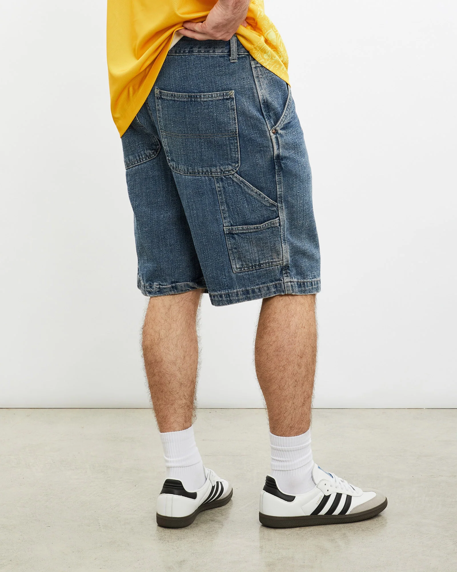 Vintage Route 66 Denim Carpenter Shorts <br>34" - Image 2