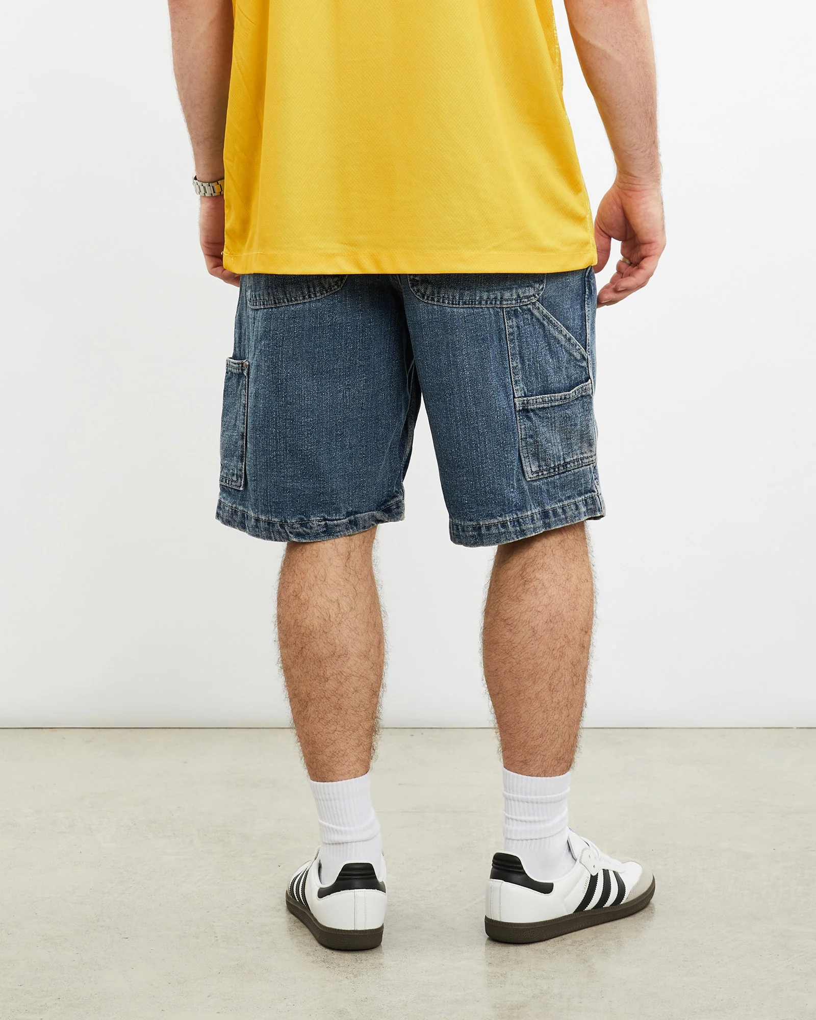 Vintage Route 66 Denim Carpenter Shorts <br>34" - Image 3