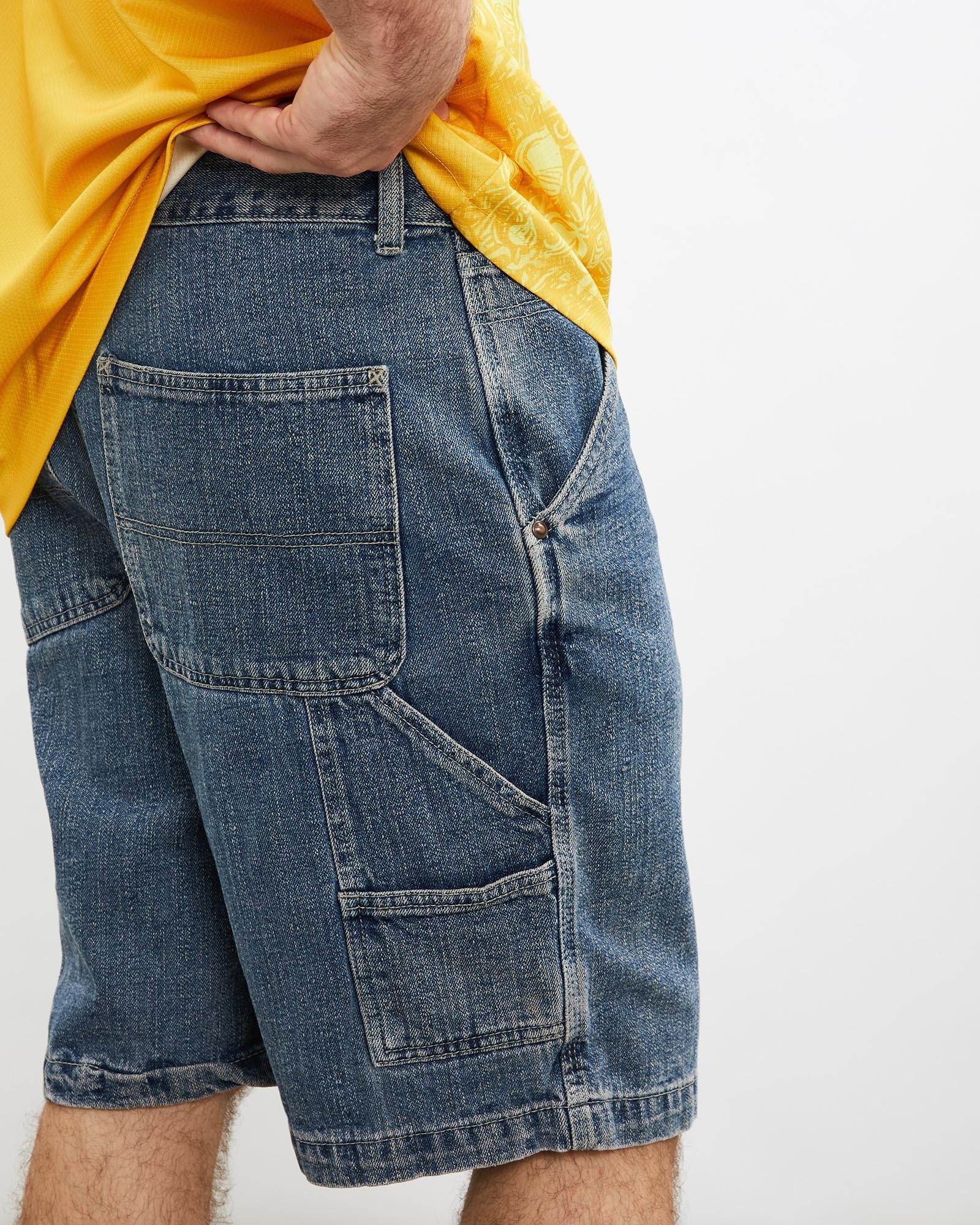 Vintage Route 66 Denim Carpenter Shorts <br>34" - Image 4